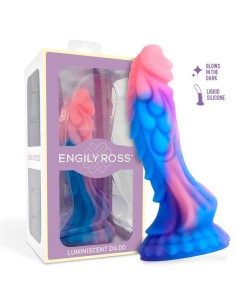 Dildo Dragón Brilla en la Oscuridad Silicona Líquida 18 cm