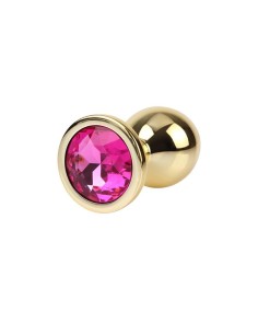 Rosy Gem Plug Anal Dorado con Joya Talla M 2