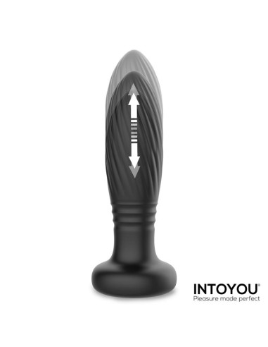Tiany Plug Anal con Thrusting y Luces Led con Control Remoto