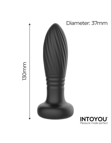 Tiany Plug Anal con Thrusting y Luces Led con Control Remoto