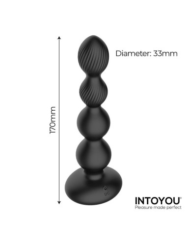 Mouve Plug Anal con Waving y Vibración con Control Remoto 2 Motores