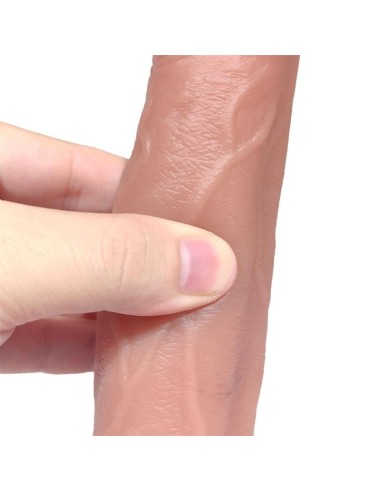 Tiberio Dildo Realista Turbo Shaking con Thrusting, Rotación 360º y Control Remoto Silicona Líquida