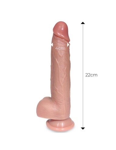 Tiberio Dildo Realista Turbo Shaking con Thrusting, Rotación 360º y Control Remoto Silicona Líquida