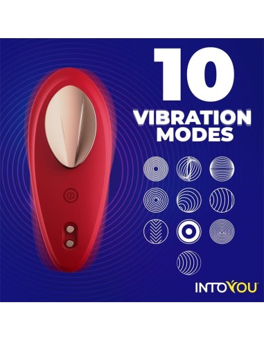 Silicone Vibrador de Braguita con APP Silicona Doble Capa Rojo