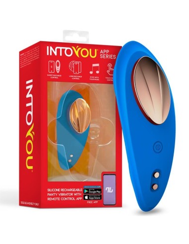 Silicone Vibrador de Braguita con APP Silicona Silicona Doble Capa Azul