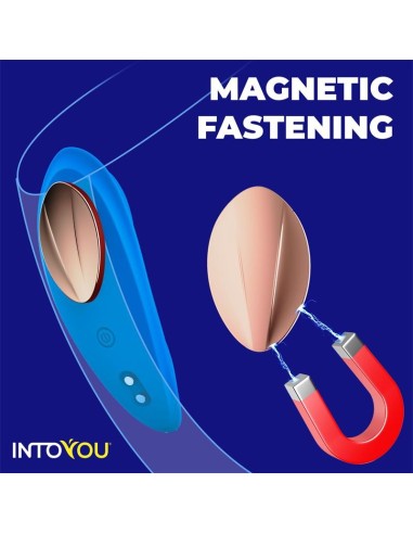 Silicone Vibrador de Braguita con APP Silicona Silicona Doble Capa Azul