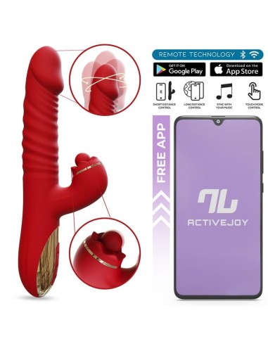 Ascen Vibrador con Thrusting y Waving y APP USB Magnético