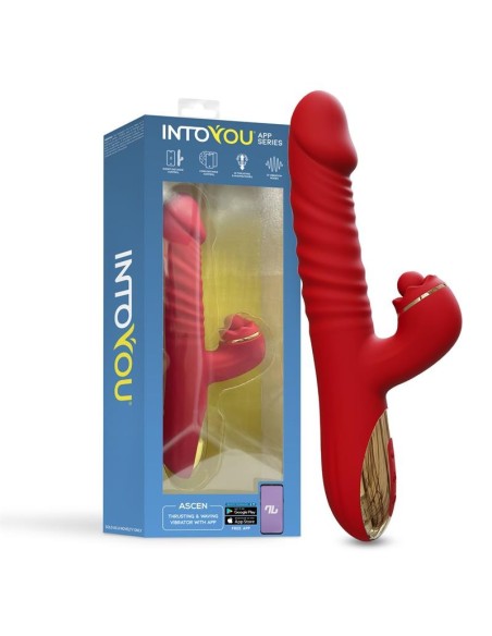 Ascen Vibrador con Thrusting y Waving y APP USB Magnético