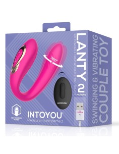 Lanty Vibrador para Parejas con Oscilación 360º y Control Remoto