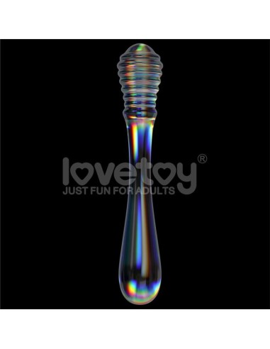 Dildo de Cristal que Brilla en la Oscuridad Twilight Gleam Twin Pleasures