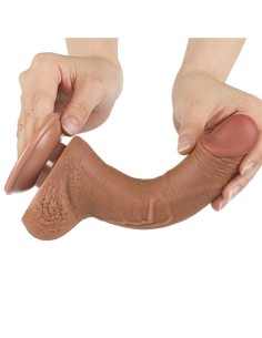 Dildo Sliding Skin 7.5 Marrón 2