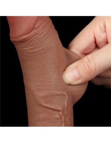 Dildo Sliding Skin 7.5 Marrón
