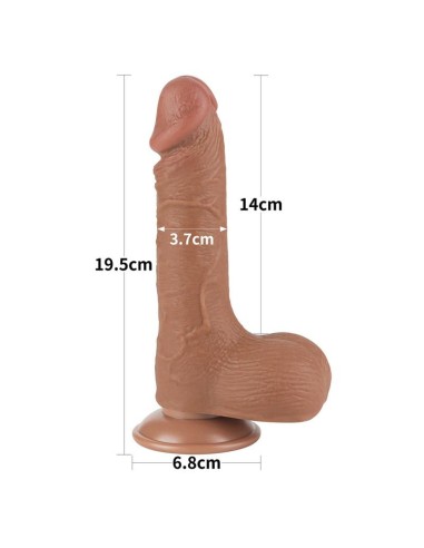 Dildo Sliding Skin 7.5 Marrón