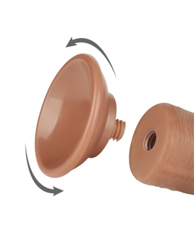 Dildo Sliding Skin 8 Marrón