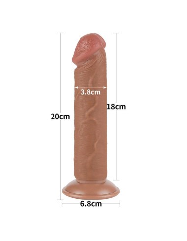 Dildo Sliding Skin 8 Marrón