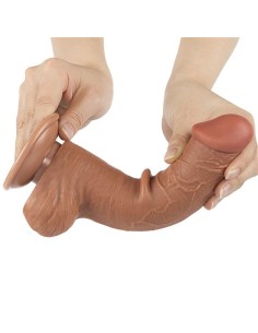 Dildo Sliding Skin 8 Marrón 2