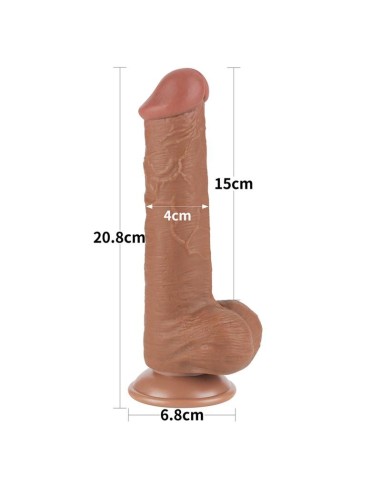 Dildo Sliding Skin 8 Marrón