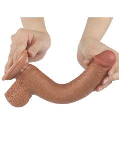 Dildo Sliding Skin 9 Marrón 2