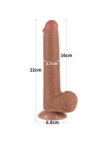 Dildo Sliding Skin 9 Marrón