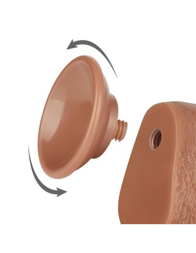 Dildo Sliding Skin 9 Marrón