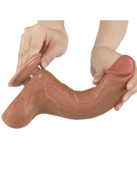 Dildo Sliding Skin 8.5 Marrón