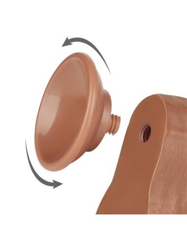 Dildo Sliding Skin 8.5 Marrón