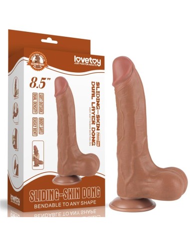 Dildo Sliding Skin 8.5 Marrón