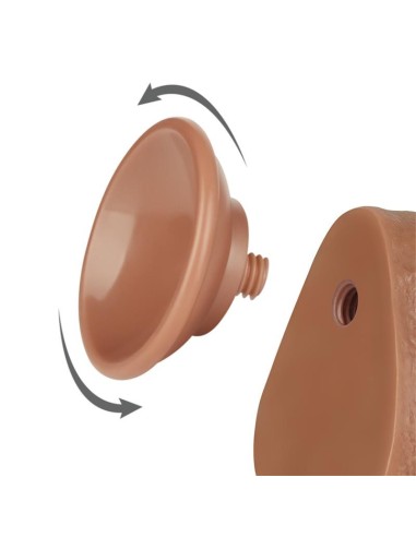 Dildo Sliding Skin 8.5 Marrón