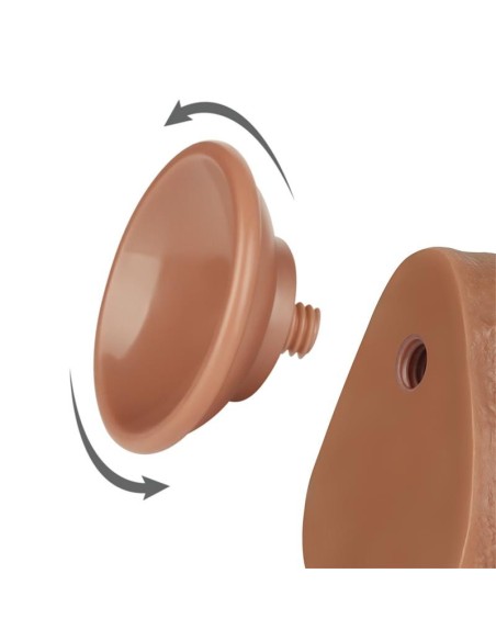 Dildo Sliding Skin 8.5 Marrón
