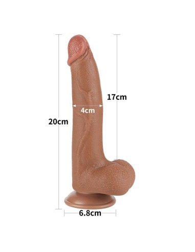 Dildo Sliding Skin 8.5 Marrón