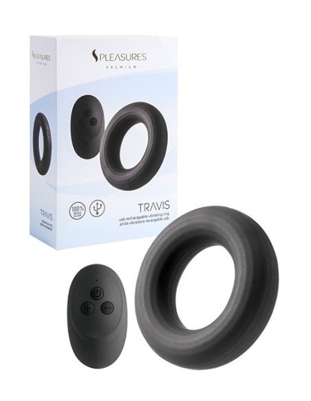 Anilla Vibradora Control Remoto Travis - Black
