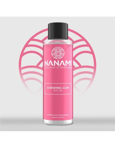 Nanami Aceite de Masaje Efecto Calor Hot Oil Aroma Chicle 100ml