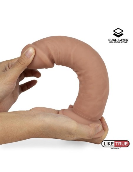 Dildo Realista Silicona Líquida Dual Layer 8.5