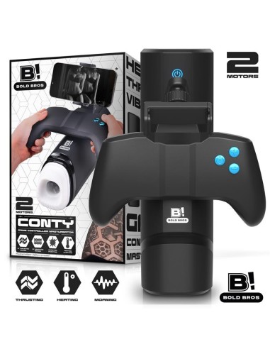 Conty Masturbador con Thrusting, Vibración y Calor Game Controller