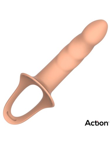 Arnés Strap-on con Dildo Hueco Silicona Premium Talla L