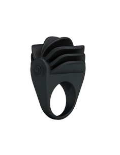 Pretty Love Anillo Vibrador Chester Color Negro