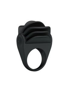 Pretty Love Anillo Vibrador Chester Color Negro 2