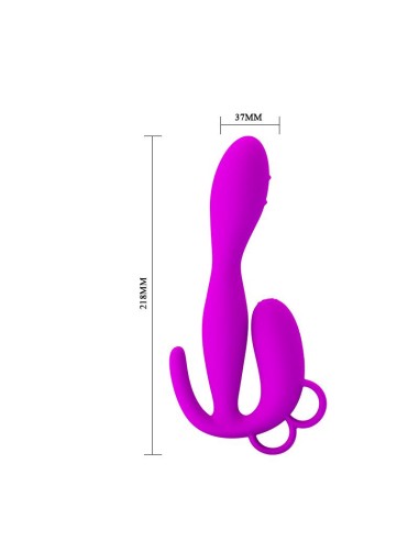 Pretty Love Plug Anal Flowery Color Púrpura