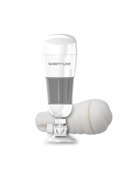Masturbador con Vibración Hedy Blanco Vagina