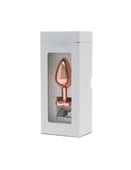 Plug Anal con Joya en Forma de Corazón Pisa Rose Gold