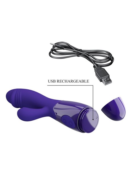 Snappy-Youth Vibrador de Conejito 2 Motores