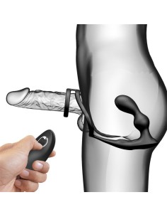 Marshall Plug Anal con Vibración y Anillo para el Pene y Testículos 2