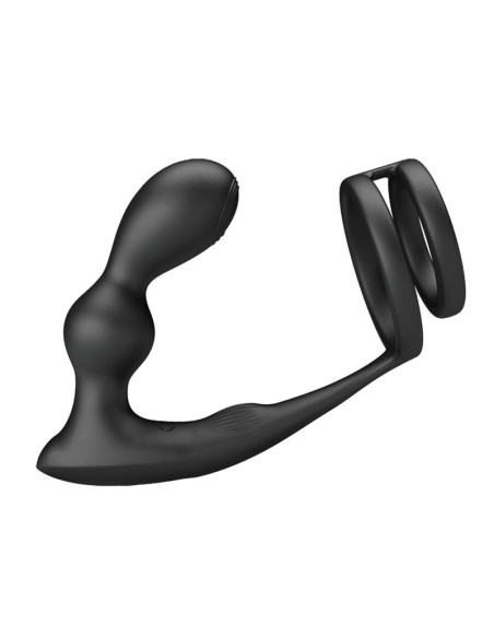 Marshall Plug Anal con Vibración y Anillo para el Pene y Testículos