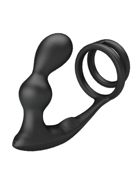 Marshall Plug Anal con Vibración y Anillo para el Pene y Testículos