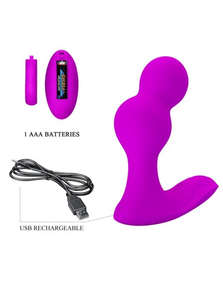 Terrance Plug Anal con vibración y Control Remoto