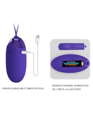 Berger-Youth Huevo Vibrador con Control Remoto
