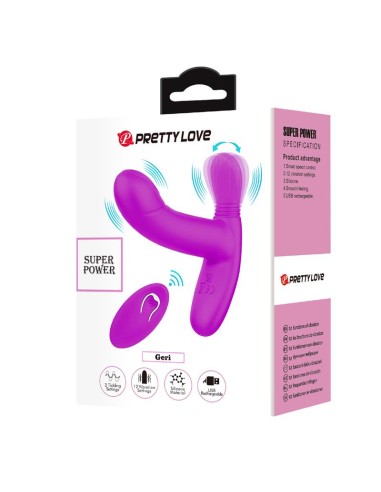 Geri Estimulador con Vibración y Licking con Control Remoto