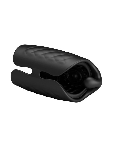 Black Glans Trainer Masturbador Manual con Vibración