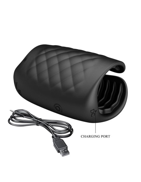 Black Glans Trainer Masturbador Manual con Vibración