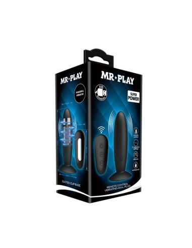 Mr. Play Plug Anal con Vibración y Control Remoto USB